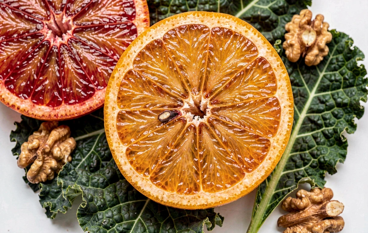 Friss alapanyagok makró fotója